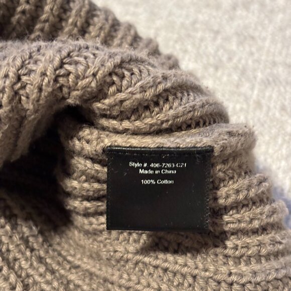 Jenni Kayne Cotton Fisherman Sweater in Olive Medium - Picture 2 of 3